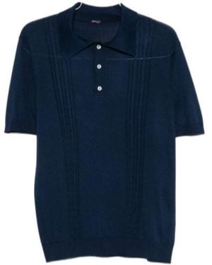 Kiton Short-Sleeved Polo Shirt - Blue