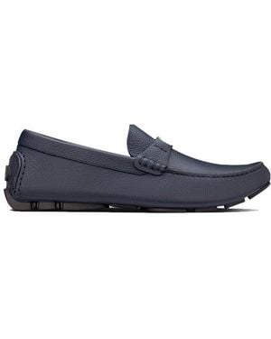Dior Homme Logo Plaque Loafers - Blue
