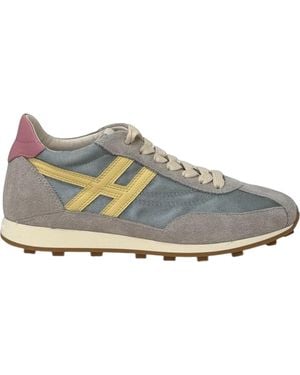 Hogan H 699 Paneled Sneakers - Gray