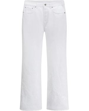 Dior Embroidered Jeans - White