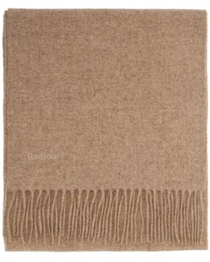 Barbour Wool Scarf - Natural