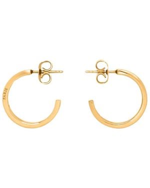 Maison Margiela Logo Earrings - Metallic
