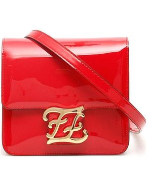 Fendi Karligraphy Shoulder Bag - Red