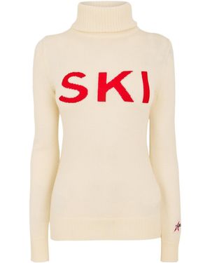BOSS Turtleneck Knit Sweater - White