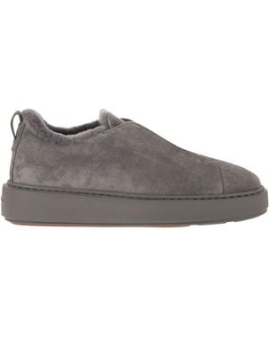 Santoni Victory Slip-On Sneakers - Gray