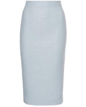 Roland Mouret Boucle Midi Skirt - Blue