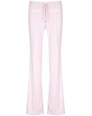 Courreges Drawstring Flared Tracks Trousers - Pink