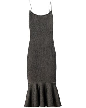 Jacquemus Fitted Slip Dress - Black
