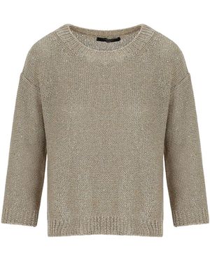 Weekend by Maxmara Wkdgelada Crewneck Knitted Pullover - Grey