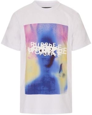 Purple Brand Afterimage T-Shirt - White