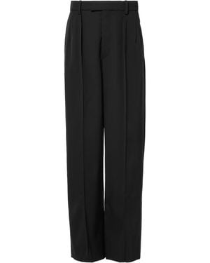 Wardrobe NYC Wide-Leg Casual Trousers - Black