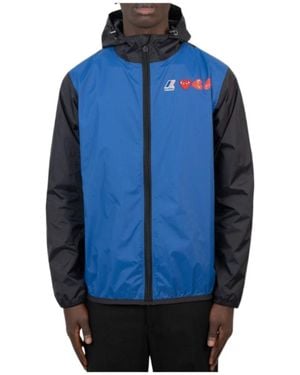 COMME DES GARÇONS PLAY Hooded Casual Jacket - Blue