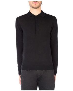 Paolo Pecora Crewneck Long-Sleeved Jumper - Black