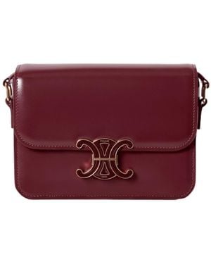 Celine Teen Triomphe Shoulder Bag - Red