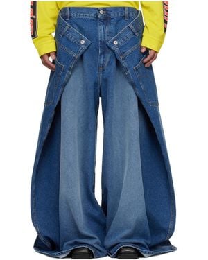 Lu'u Dan Maxi X Maxi X Maxi Belt Loop Jeans - Blue