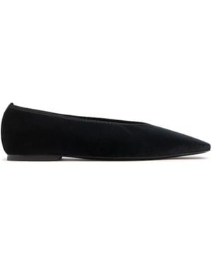 TOTEME Square-Toed Ballet Flats - Black