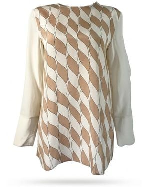 Sportmax Long-Sleeved Blouse - Natural