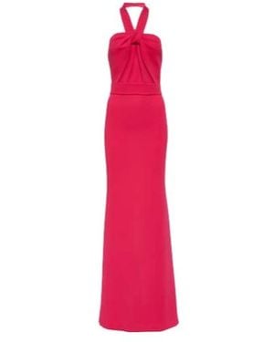 Elie Saab Halterneck Crêpe Gown - Pink