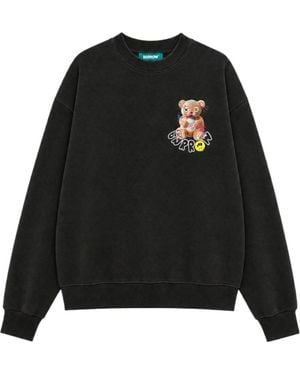 Barrow Pattern-Printed Crewneck Sweatshirt - Black