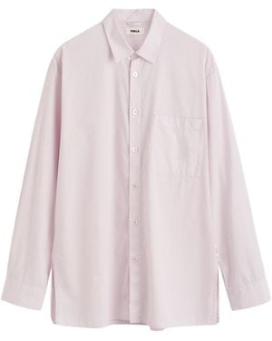 Tekla Loose Long Pyjama Shirt - Pink