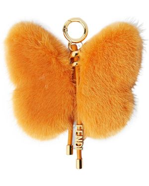 Fendi Butterfly Pendant - Orange