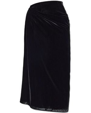 Etro Velvet Midi Skirt - Black