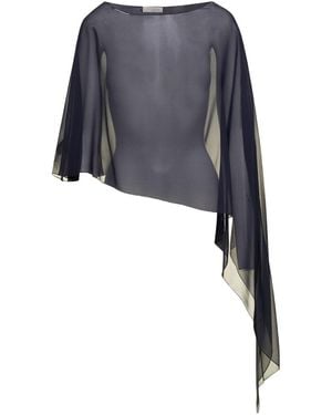 Antonelli Asymmetrical Blouse - Black
