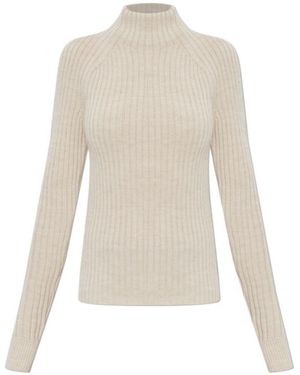 Isabel Marant High-Neck Long-Sleeved Knitwear - White