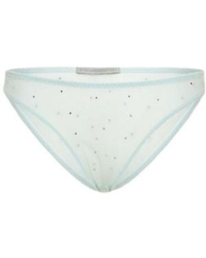 Stella McCartney Embellished Mesh Brief - Blue