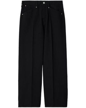 Lemaire Straight Leg 5 Pockets Selvedge Denim Jeans - Black