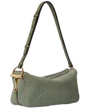 Gucci Half Horsebit Medium Shoulder Bag - Green
