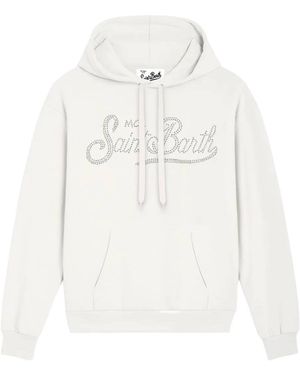 MC2 Saint Barth Virginia Drawstring Hoodie - White
