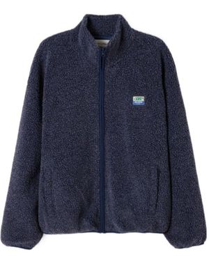 American Vintage Long Sleeve Casual Jacket - Blue