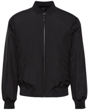 Calvin Klein Tech Fabric Bomber Jacket - Black