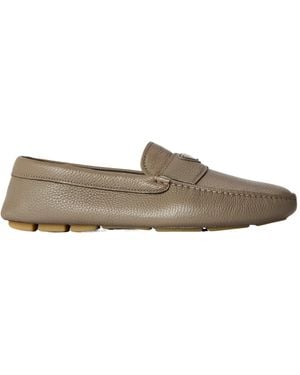 Prada Simple Loafers - Brown