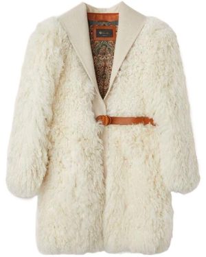 Loro Piana Belt Detail Fur - White