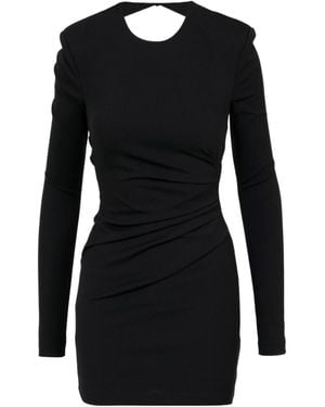Aniye By Round Neck Long Sleeve Dress - Black