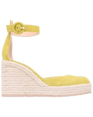 Gianvito Rossi Round Wedge Shoes - Metallic