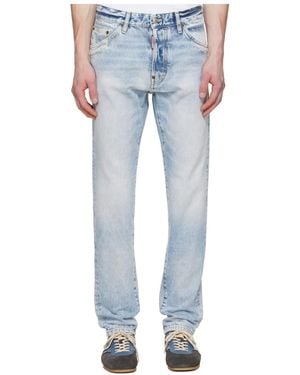 DSquared² Teddy Belt Loop Jeans - Blue