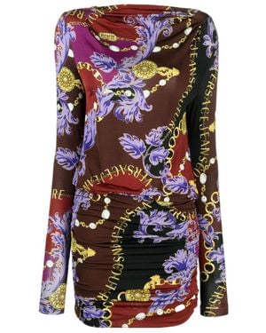 Versace Jeans Couture Barocco-Print Minidress - Multicolour