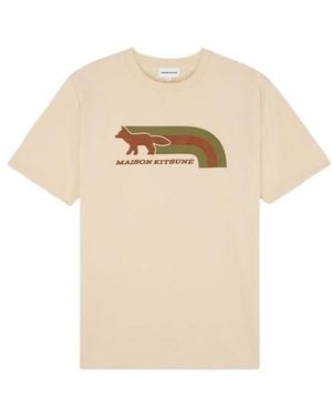 Maison Kitsuné Maison Kitsuné Bold Fox Head Patch Comfort T-Shirt - Natural
