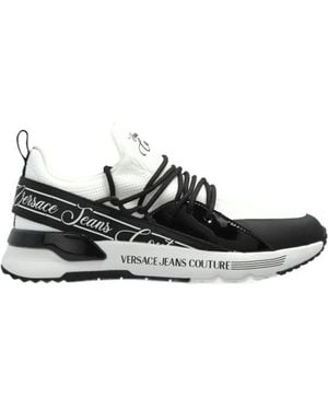 Versace Jeans Couture Couture Logo Printed Low-Top Trainers - Black