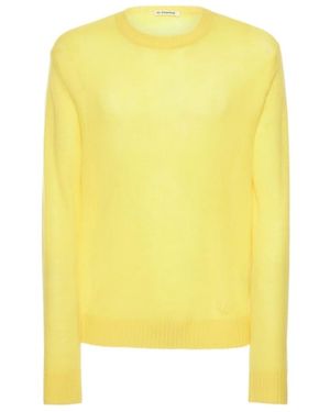 Jil Sander Round-Neck Wool Jumper - Yellow