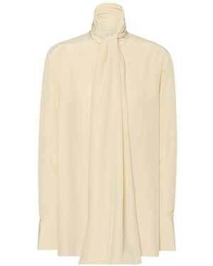 The Row Peony Long-Sleeved Blouse - Natural
