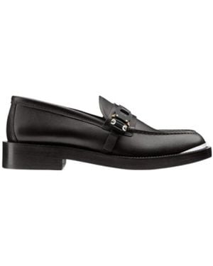 Dior Homme Evidence Buckle Detailed Loafer - Black