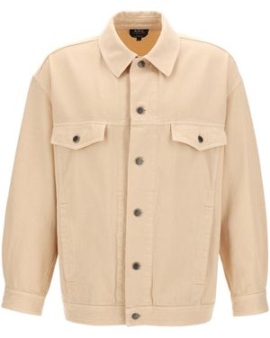 A.P.C. Elvis Buttoned Denim Jacket - Natural