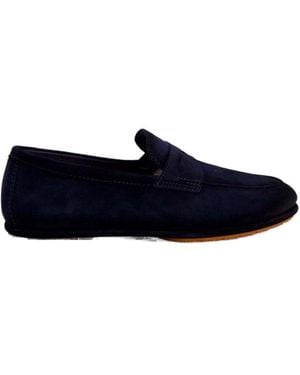 Santoni Carlo Slip-On Loafers - Blue