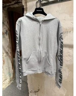 Balenciaga Zippered Hoodie - Gray