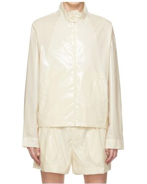 16Arlington Coated Stretch Nylon Taffeta Jacket - White