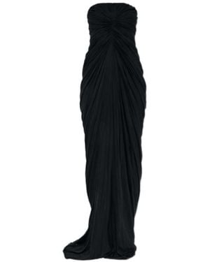 Rick Owens Strapless Maxi Dress - Black